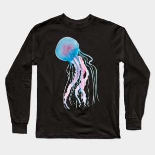 Watercolor Jellyfish Long Sleeve T-Shirt